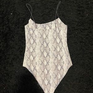 Snake skin Forever 21 body suit size large